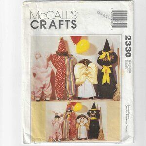McCall's Crafts Pattern 2330 Costumes for Dolls 24" & 36" UNUSED